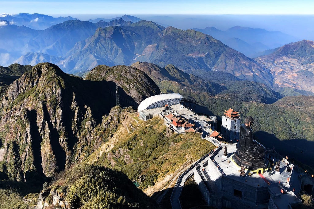 Fansipan summit area in the Hoang Lien Son range