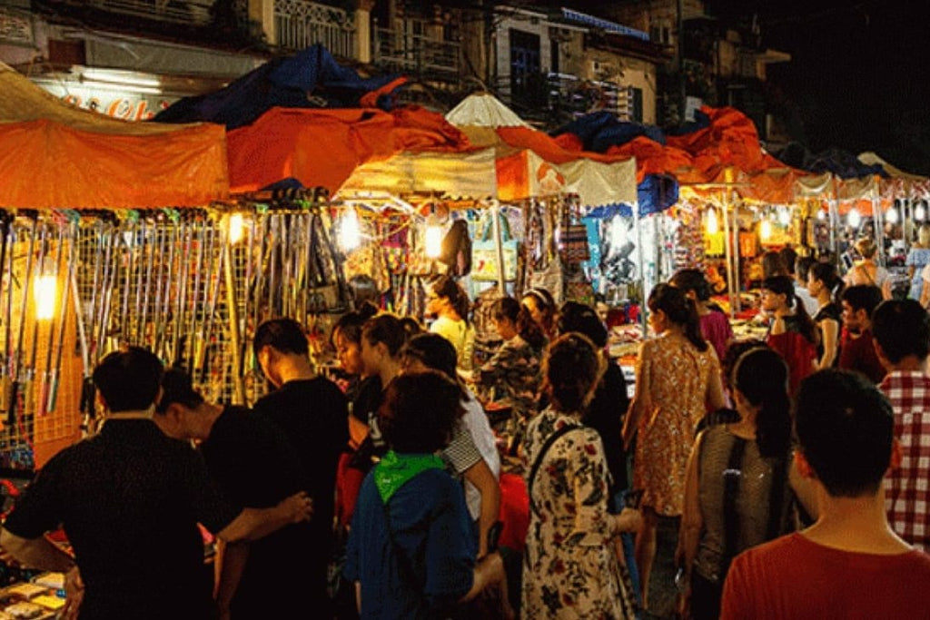 Weekend night market in the Hanoi Old Quarter