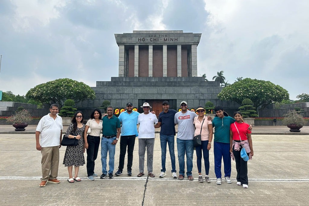 Connek Trip guests at Ho Chi Minh Mausoleum, Hanoi
