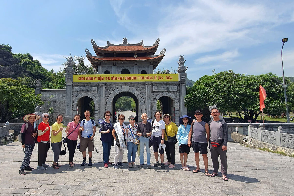 Connek Trip guests at Hoa Lu Ancient Capital