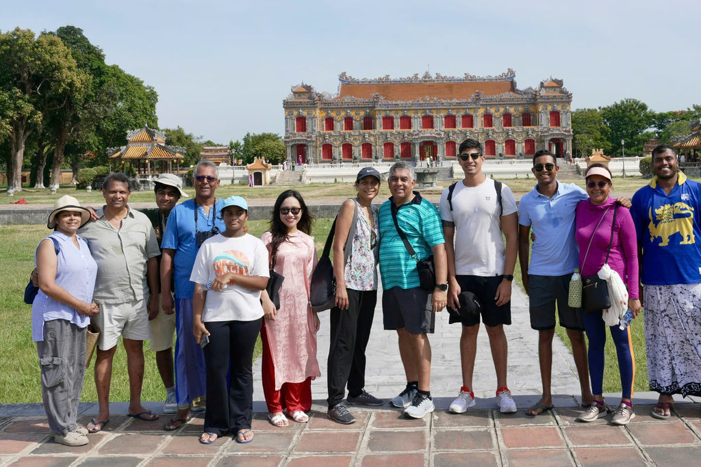 Connek Trip guests at the Imperial City, Hue