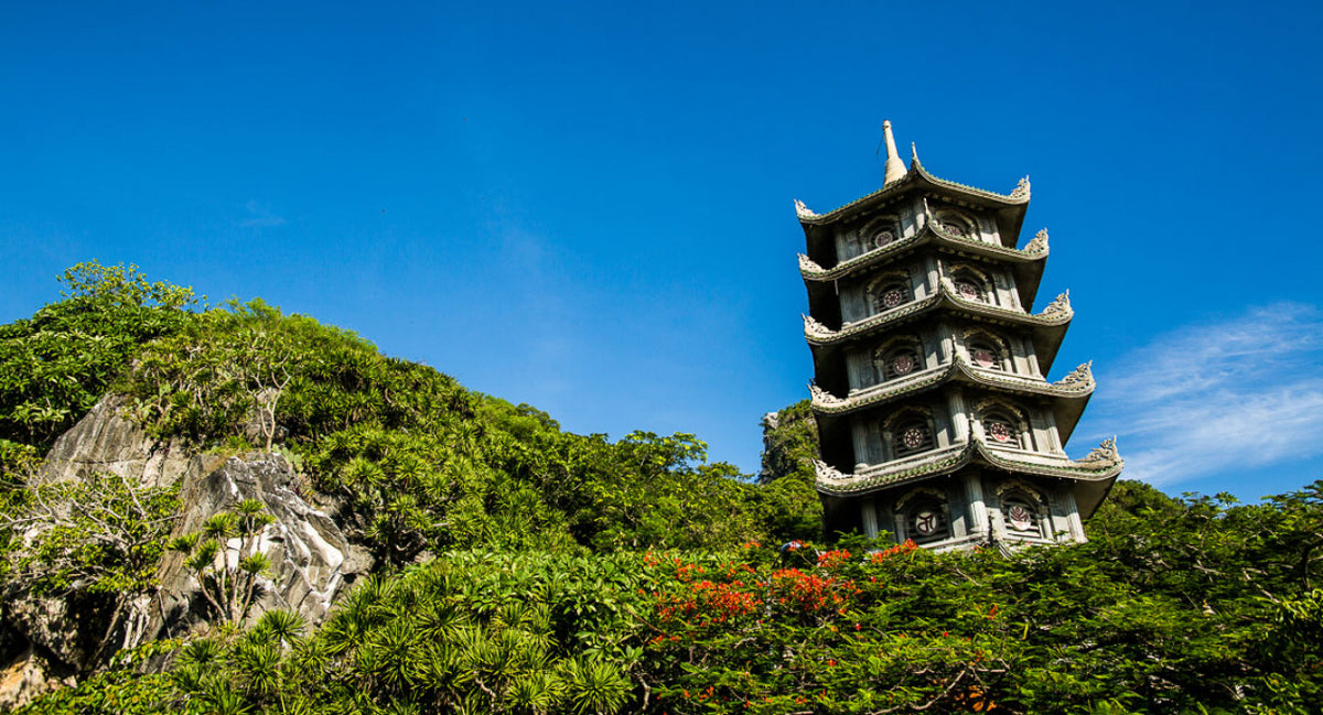 Pagoda tower at the Marble Mountains, Da Nang