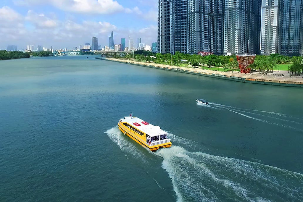 Waterbus on the Saigon River